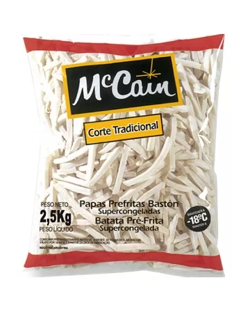 BATATA PALITO TRAD. MC CAIN 2,5 KG CX/06