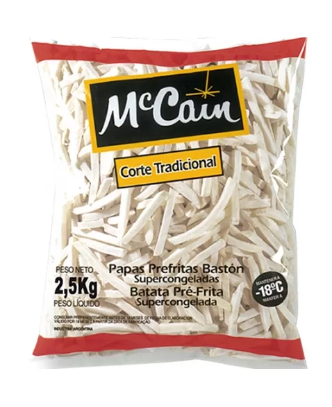 BATATA PALITO TRAD. MC CAIN 2,5 KG CX/06