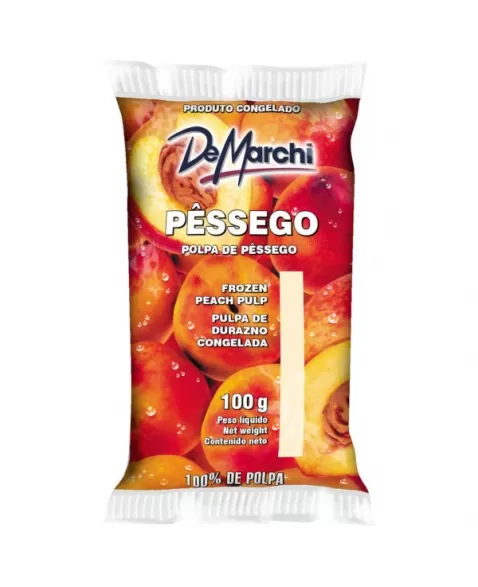 POLPA PESSEGO 100 G DM 01 KG CX/06