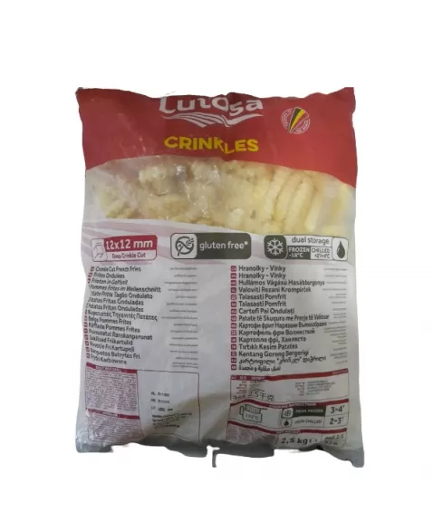 BATATA CRINKLE 2,5 KG LUTOSA CX/04