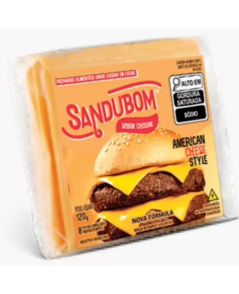 PREP. ALIM. SABOR CHEDDAR SANDUBOM 120G CX/33