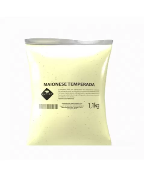 MAIONESE TEMPERADA POUCH 1,1KG JUNIOR CX/5 PCT