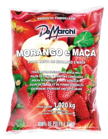 POLPA 1,02 KG MISTA MORANGO/MACA DE MARCHI CX/06