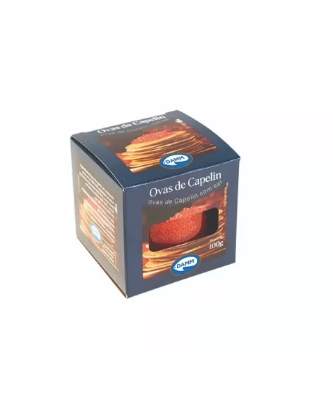 OVAS CAPELIN SALGADO VERMELHA 100G DAMM CX/6 PT