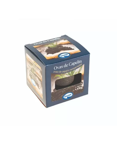 OVAS CAPELIN SALGADO PRETA 100G DAMM CX/6 PT