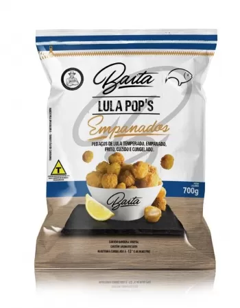 PEDAÇOS LULA EMPANADO BAITA 700G CX/14 PCT