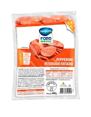 PEPPERONI FATIADO 400G PAMPLONA CX/04 PCT