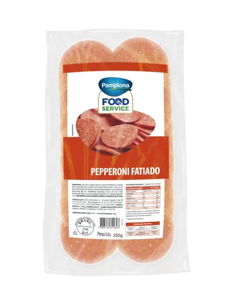 PEPPERONI FATIADO 250G PAMPLONA CX/04 PCT